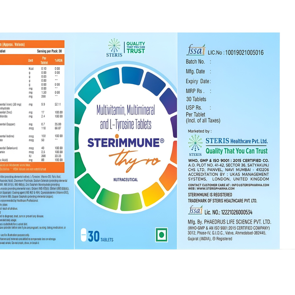 Multivitamin,Multimineral And L-Tyrosine Tablets