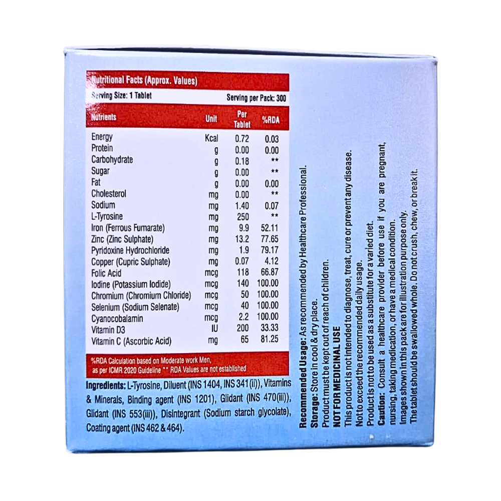 Multivitamin,Multimineral And L-Tyrosine Tablets