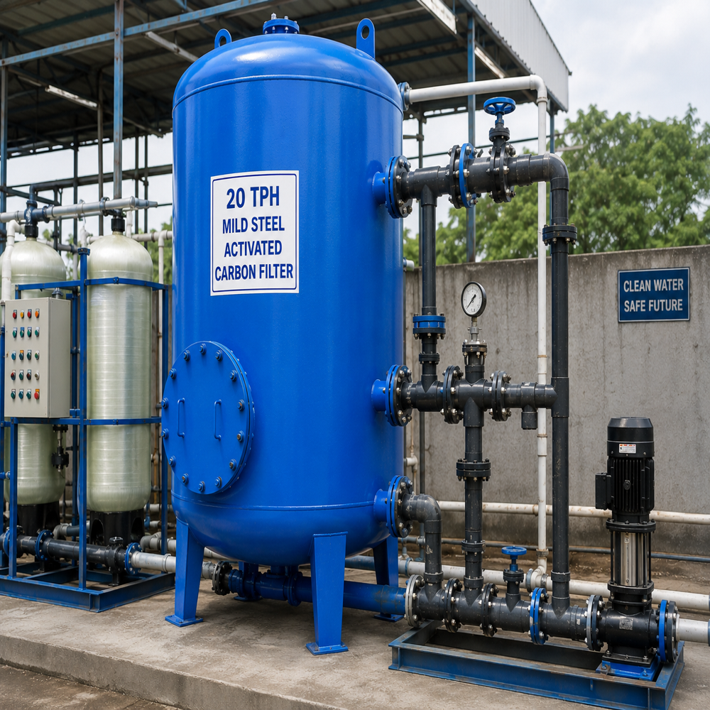 20 TPH Mild Steel Activated Carbon Filter