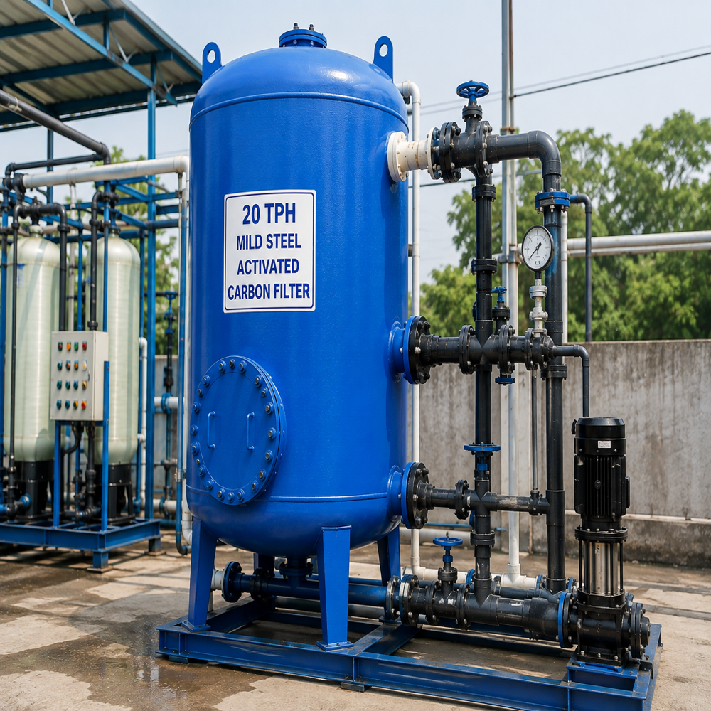 20 TPH Mild Steel Activated Carbon Filter