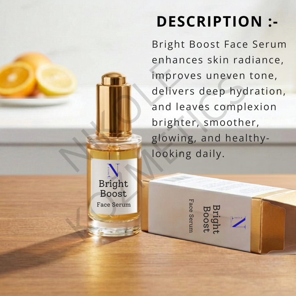 Bright Boost Face Serum - Attributes: Smudge Proof
