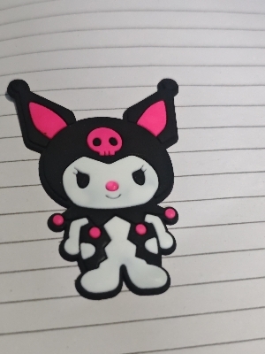 Silicone rubber.  Kuromi mobail  cover