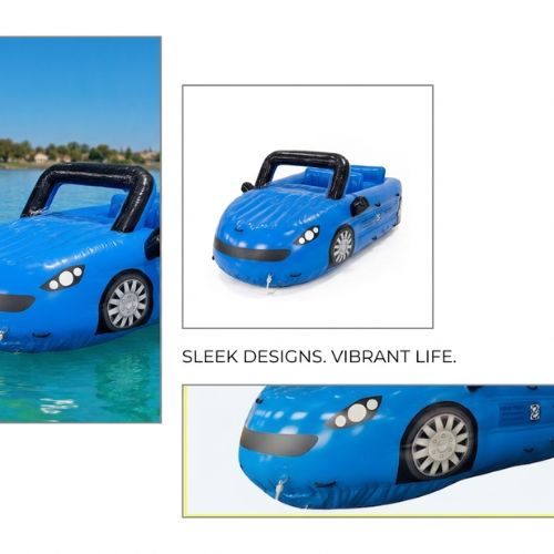 Inflatable Stylish Towable Cruz Car (Blue)