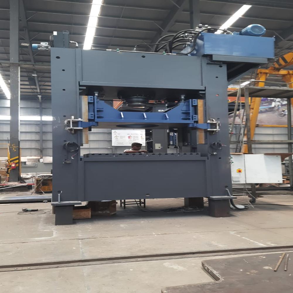 Deep Drawing Hydraulic Press Machine - Color: Blue