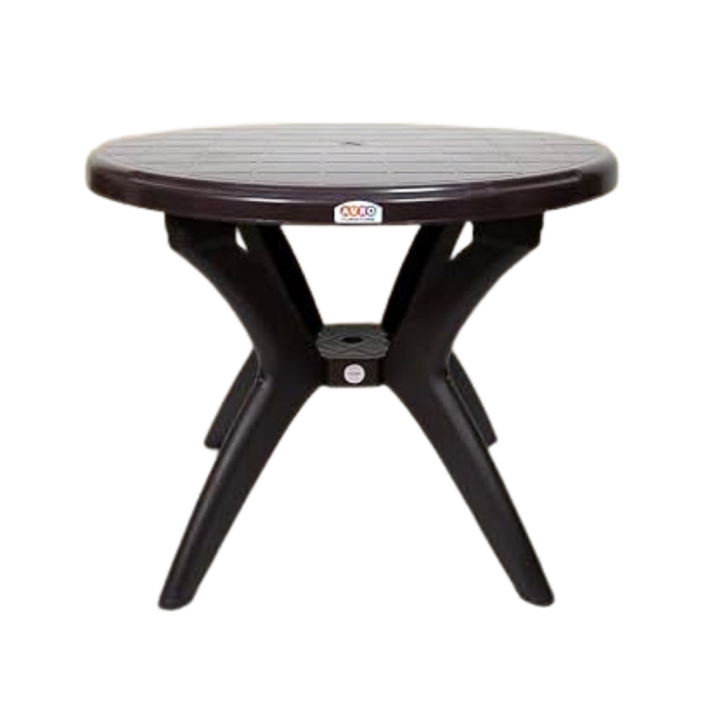 Plastic Round Tables - Color: Coffee