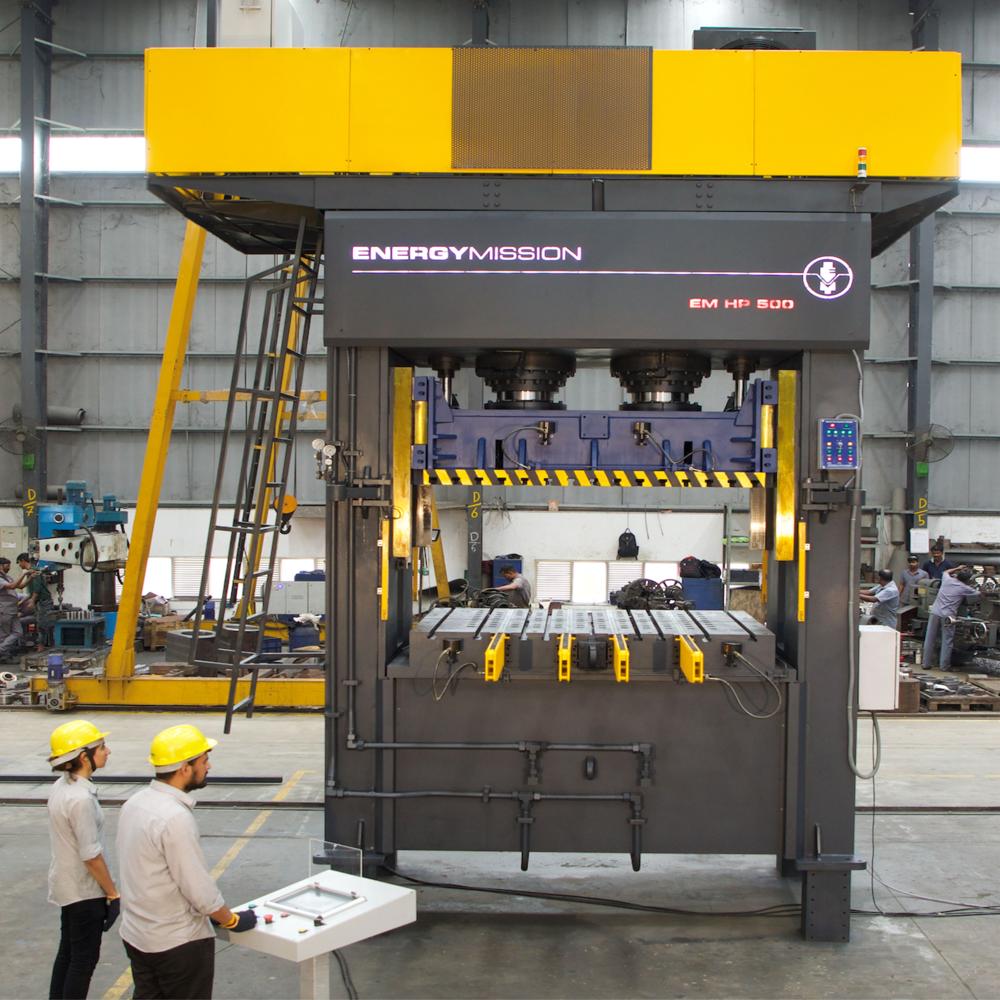 H Frame Hydraulic Press Machine - Mild Steel, 50 To 2000 Tons Capacity | Colour Coated, New Condition, 500 Kg Weight, Industrial Usage