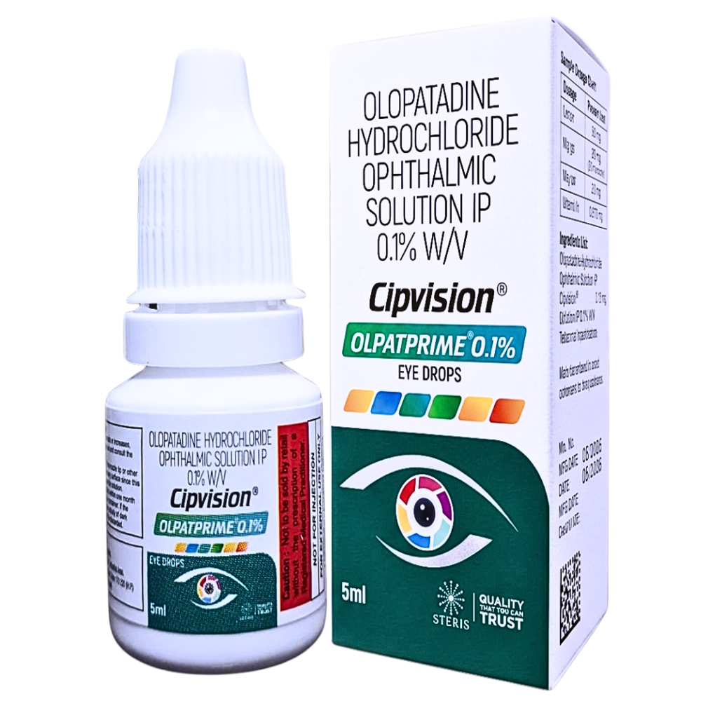 Olopatadine Hydrochloride Ophthalmic Solution IP 0.1% W/V