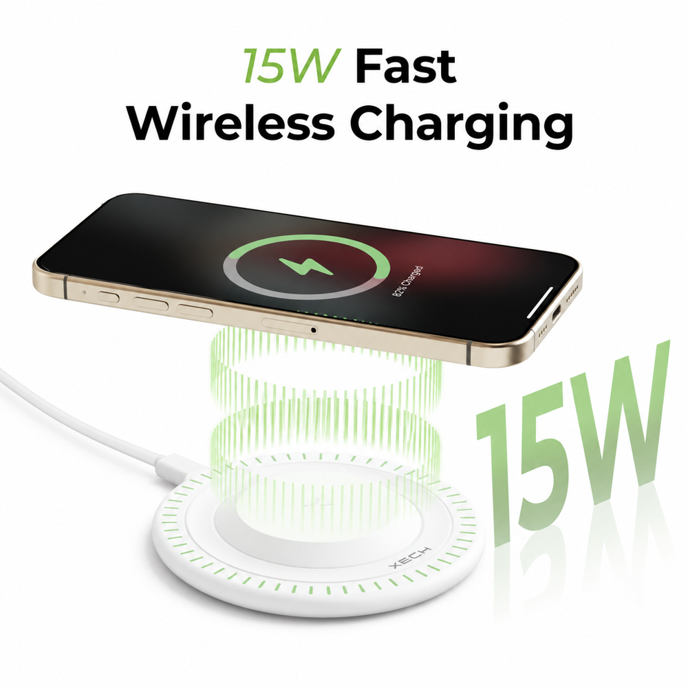 POWE BASE 15W fast wireless charger for your qi-enabled devices