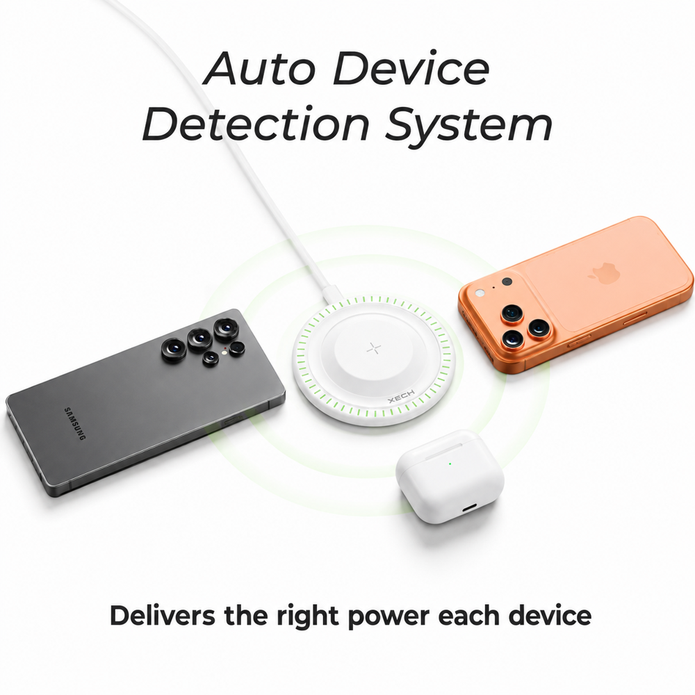 POWE BASE 15W fast wireless charger for your qi-enabled devices