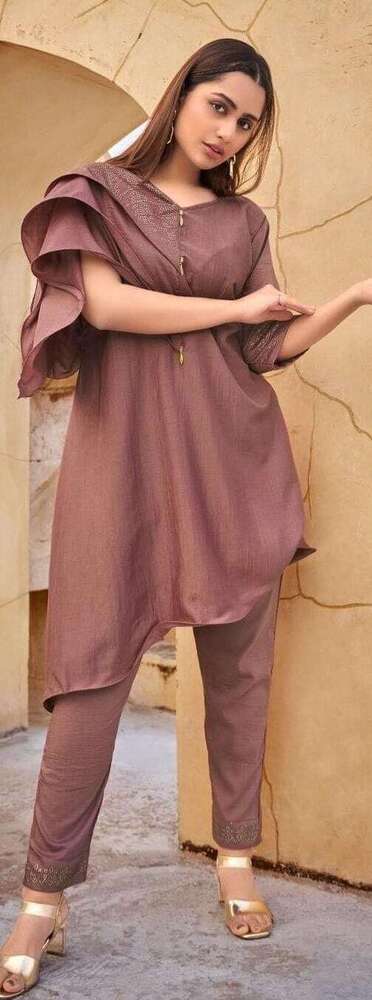 Ruffled Sleeve Designer Tunic