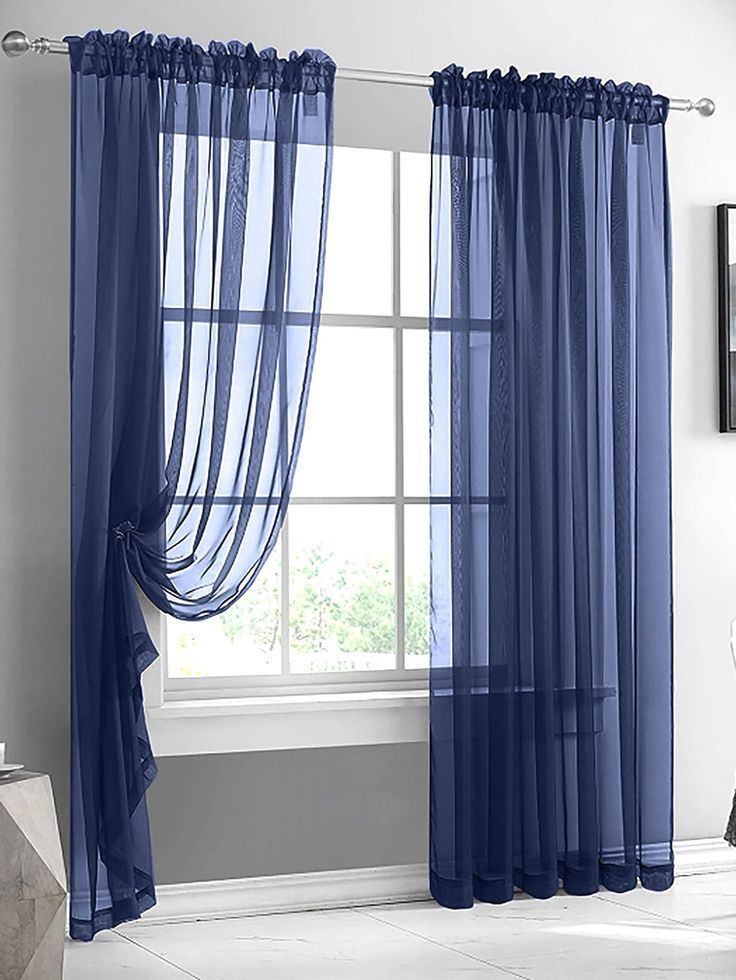 Cotton Plain Single Panel Rod Pocket Curtains