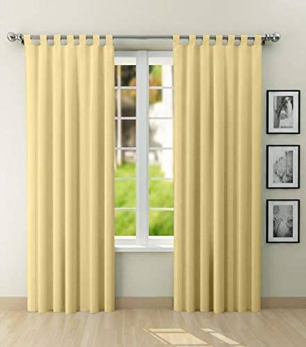 Party Polyester Tab Top Rod Pocket Curtain