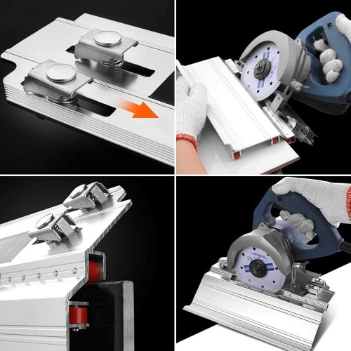 45 Degree Angle Cutting Frame - Color: Silver