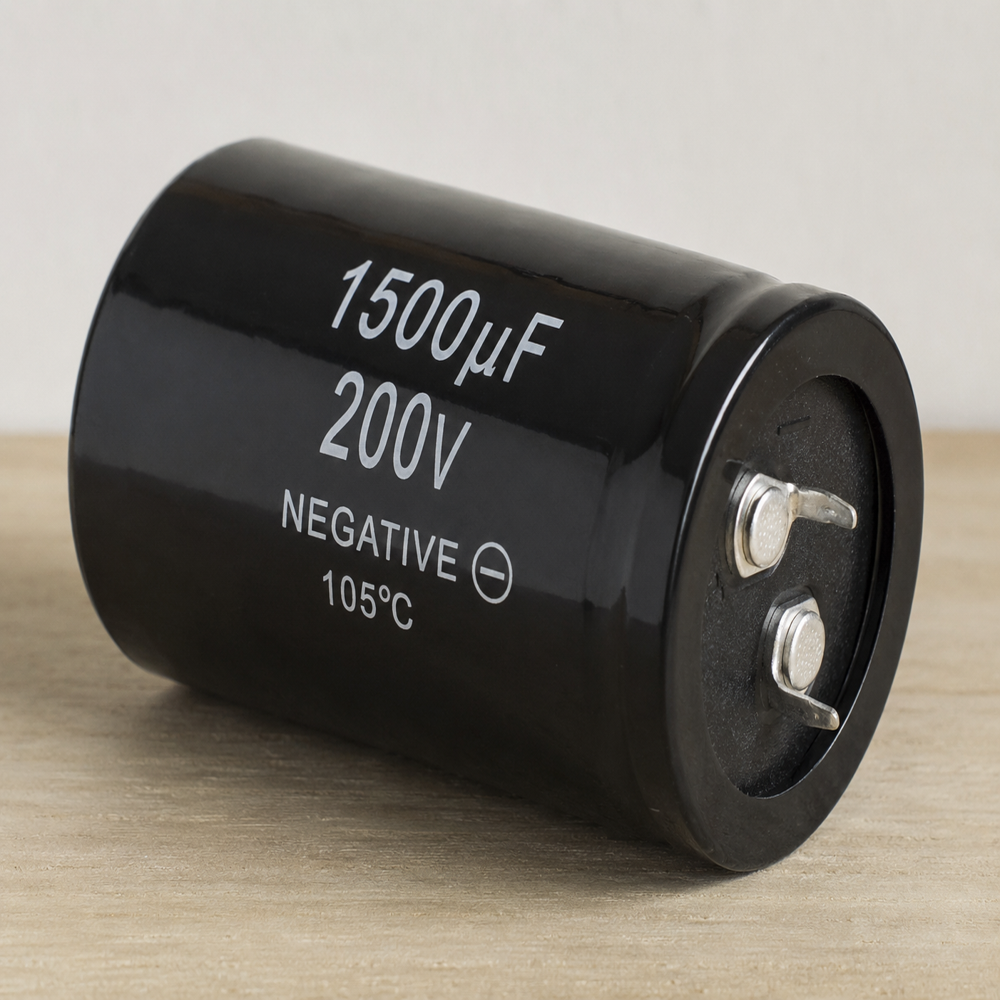Electronic Component Capacitor For Machinery - Color: Black