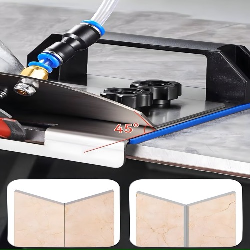 Angle Grinder Chamfer Plate - Color: Silver
