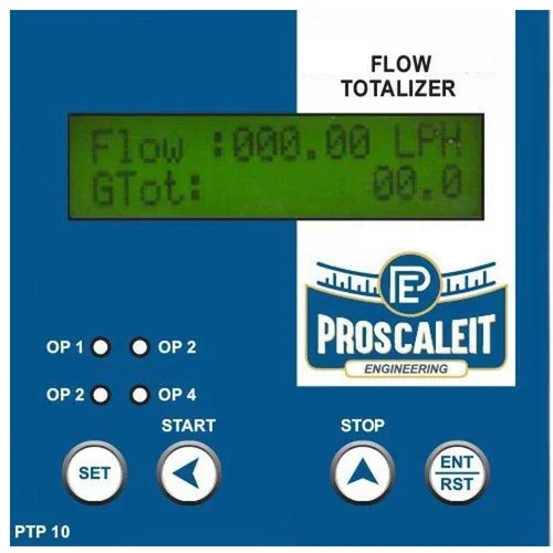 Digital Flow Indicator Totalizer - Color: Blue