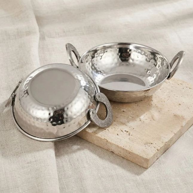 Serving Karahi Ss - Color: Silver