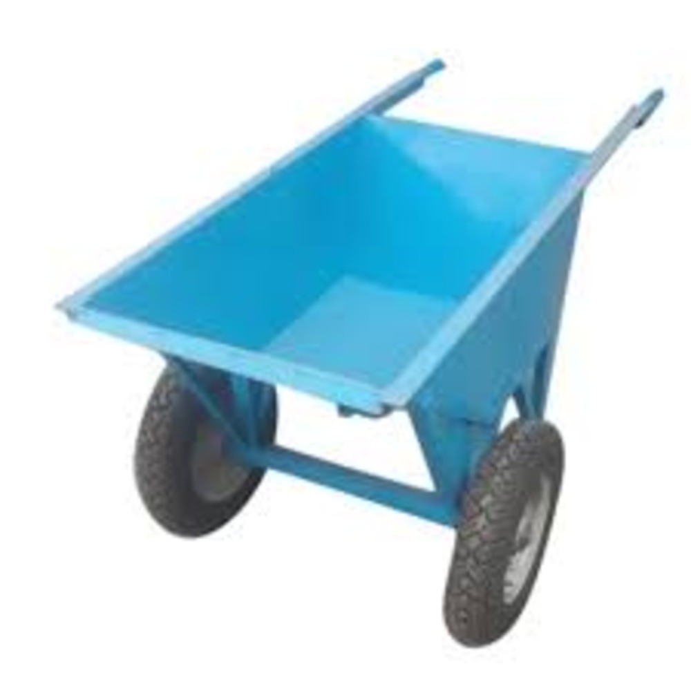 Double Wheel Barrow Trolley - Material: Iron