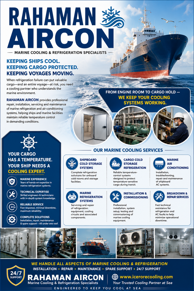 Shipboard Cold Storage Systems - Color: White