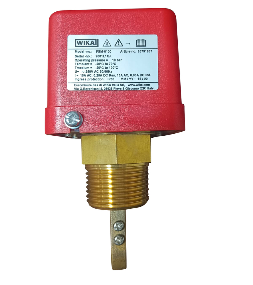 WIKA FSM6100 Paddle Type Water Flow Switch