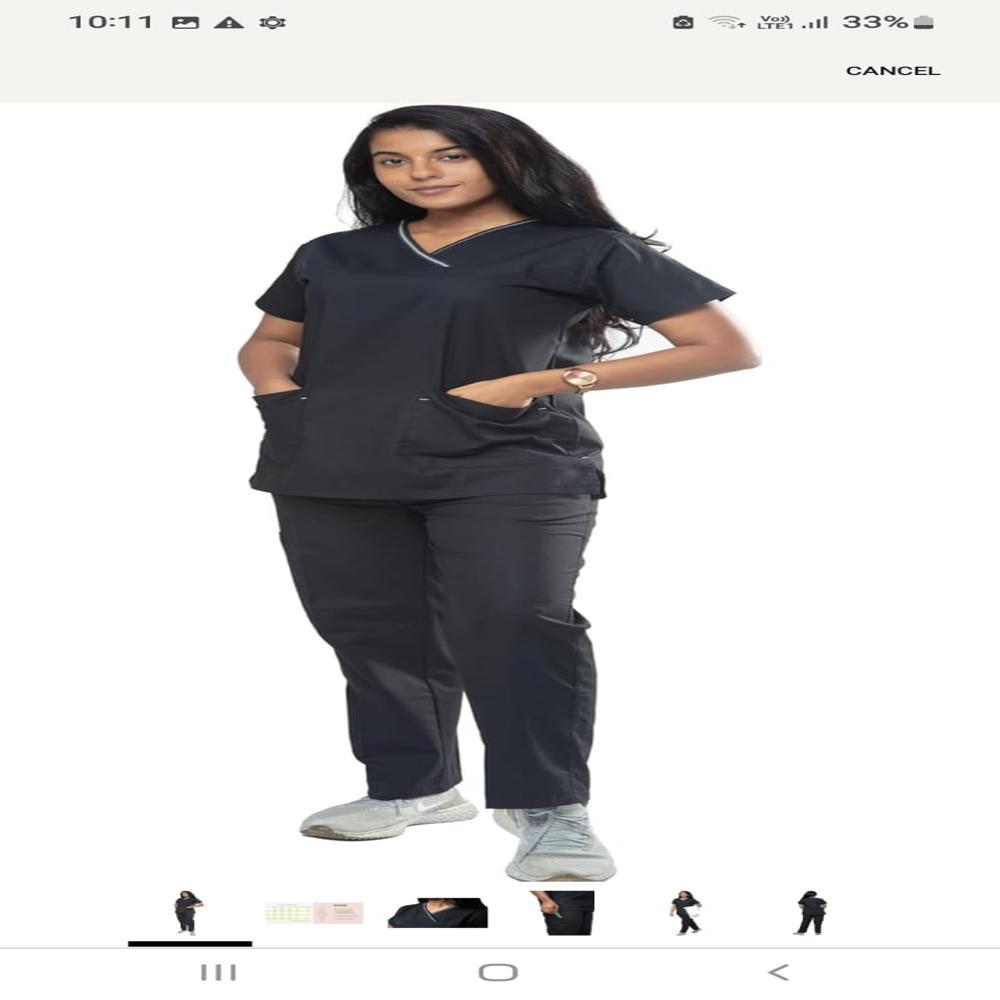 Premium V-Neck Medical Scrubs for Women