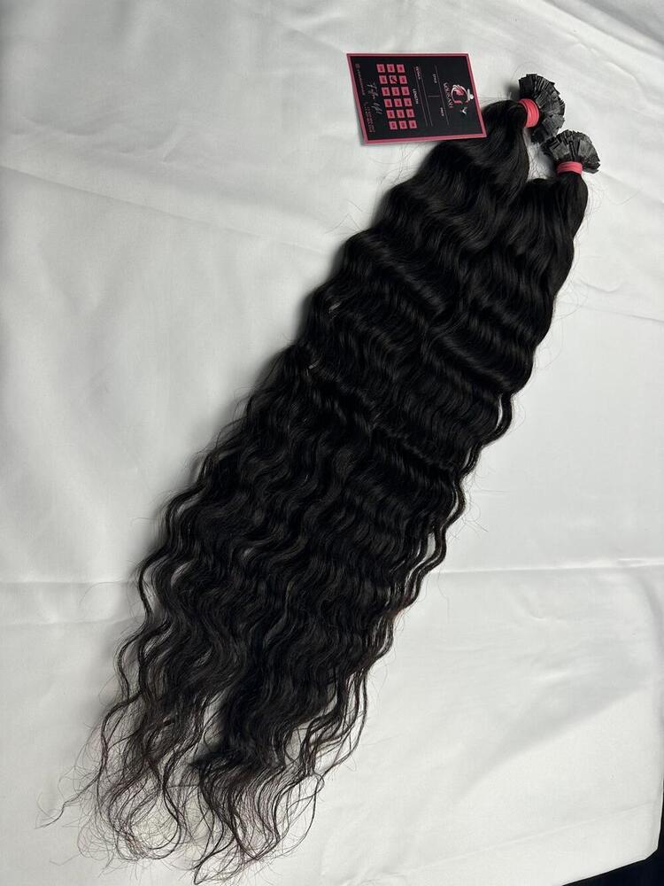 Curly Fusion Flat Tip Hair
