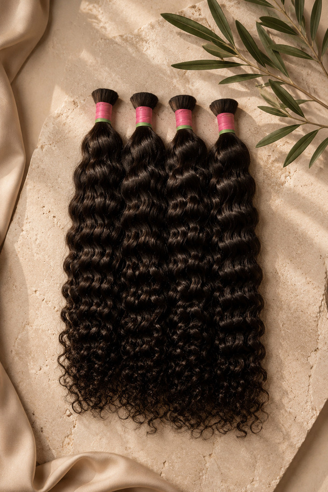 Bulk Hair Indian Deep Curly