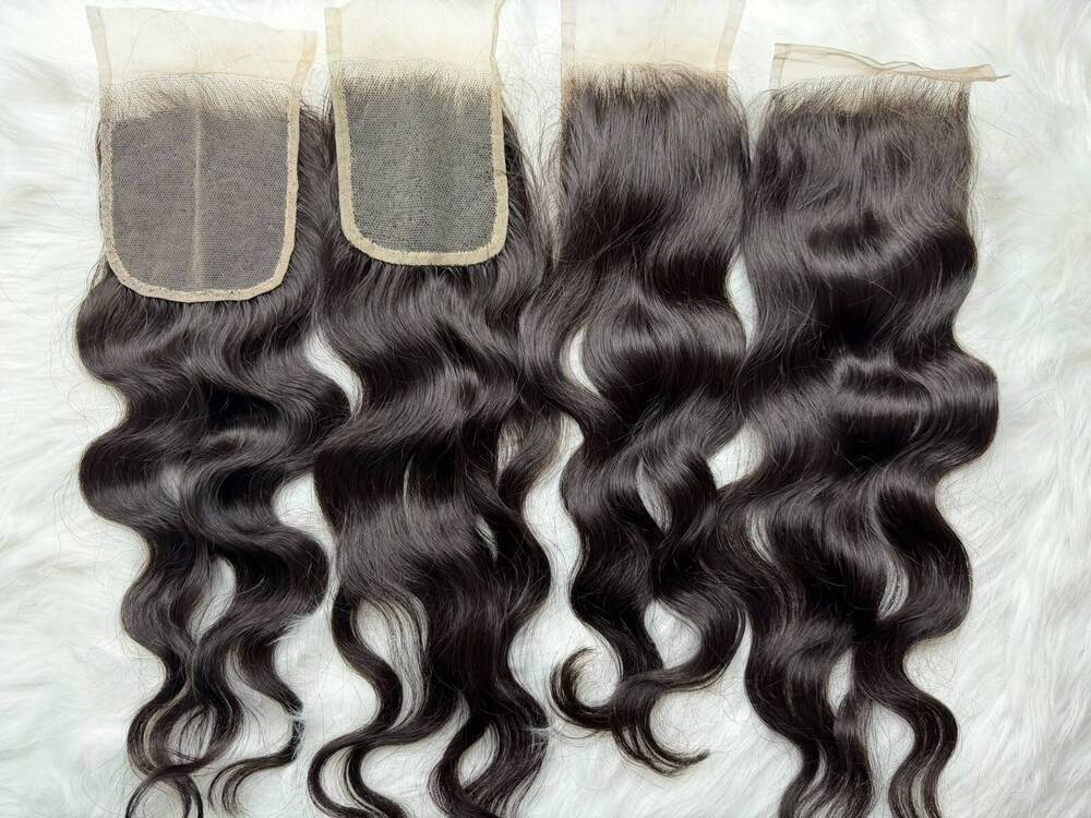 Indian Raw Hair Closures Wavy