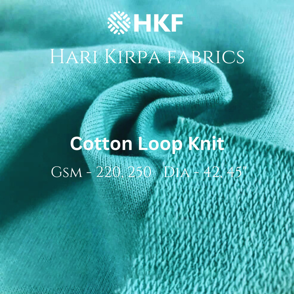 250GSM Cotton Loop Knit Fabric