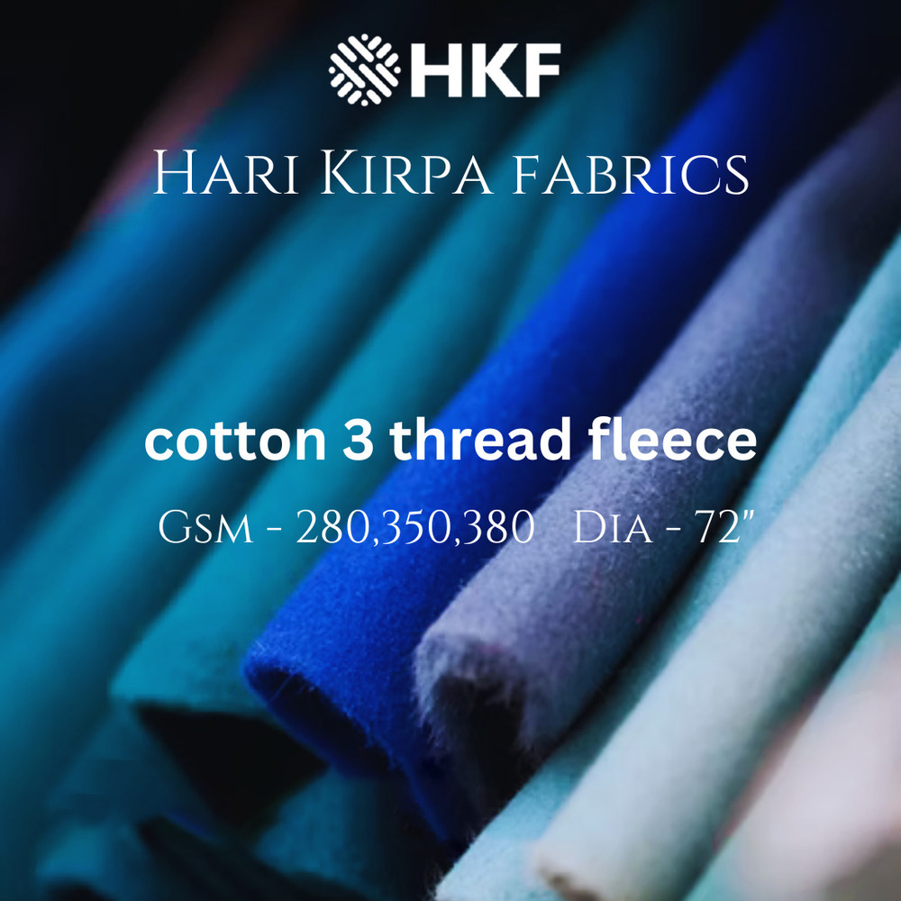 380GSM Cotton 3 Thread Fleece Fabric