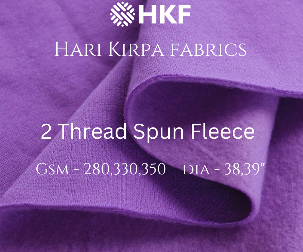 350GSM 2 Thread Spun Fleece Fabric