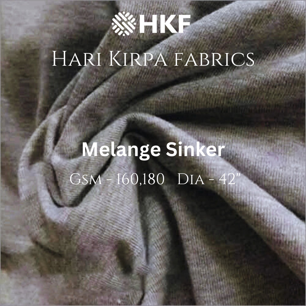 180GSM Melange Sinker Fabric