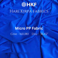 170gsm Micro Pp Fabric - Application: Garments