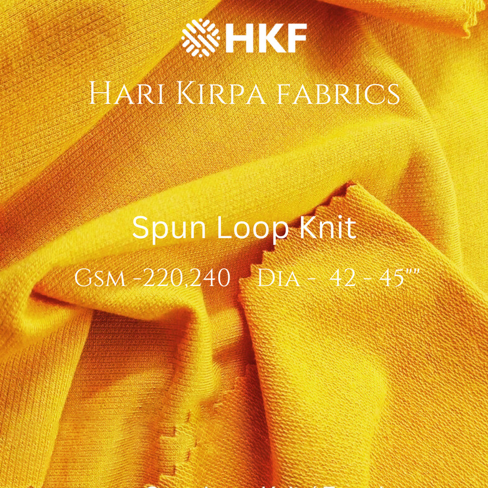240GSM Spun Loop Knit Fabric