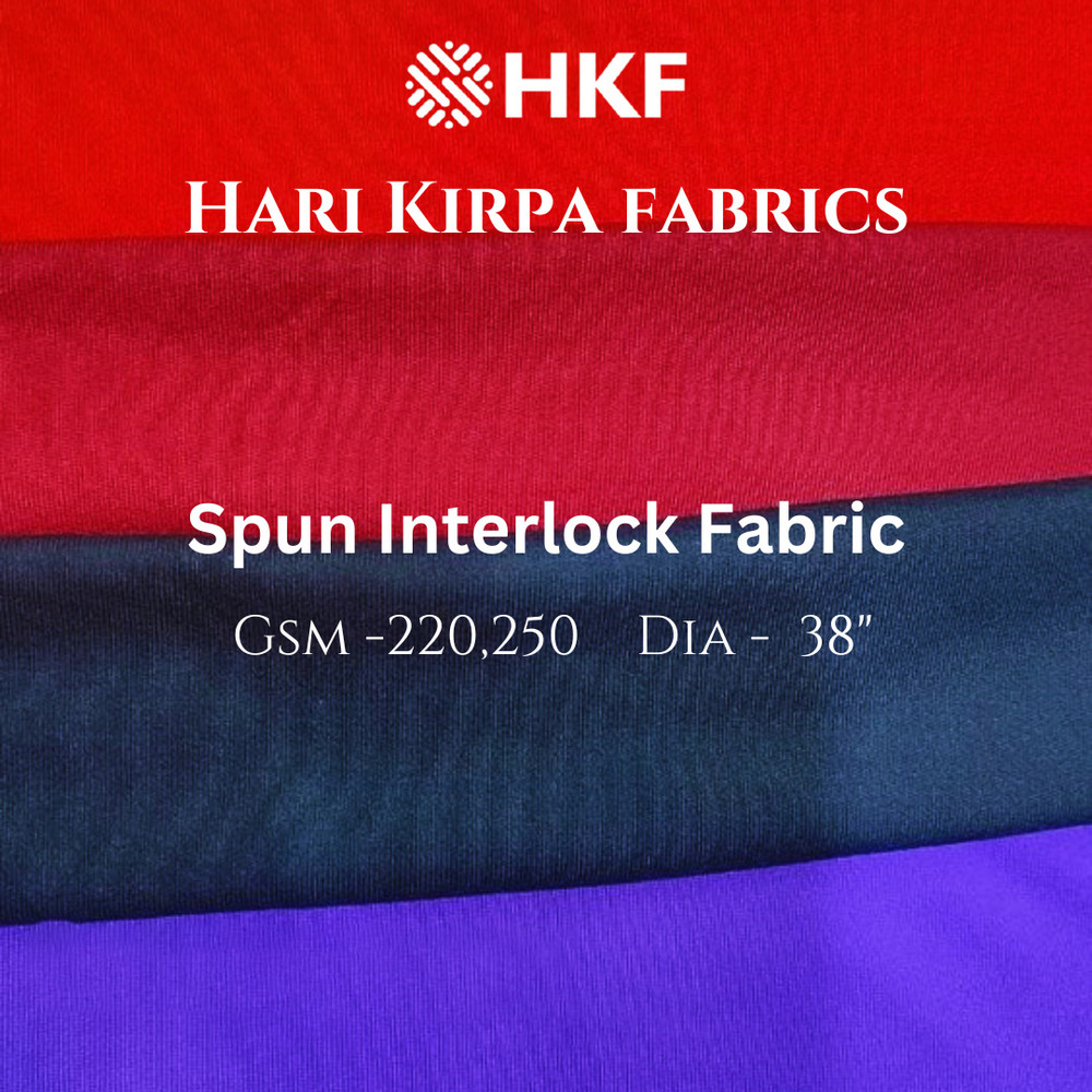240GSM Spun Interlock Fabric
