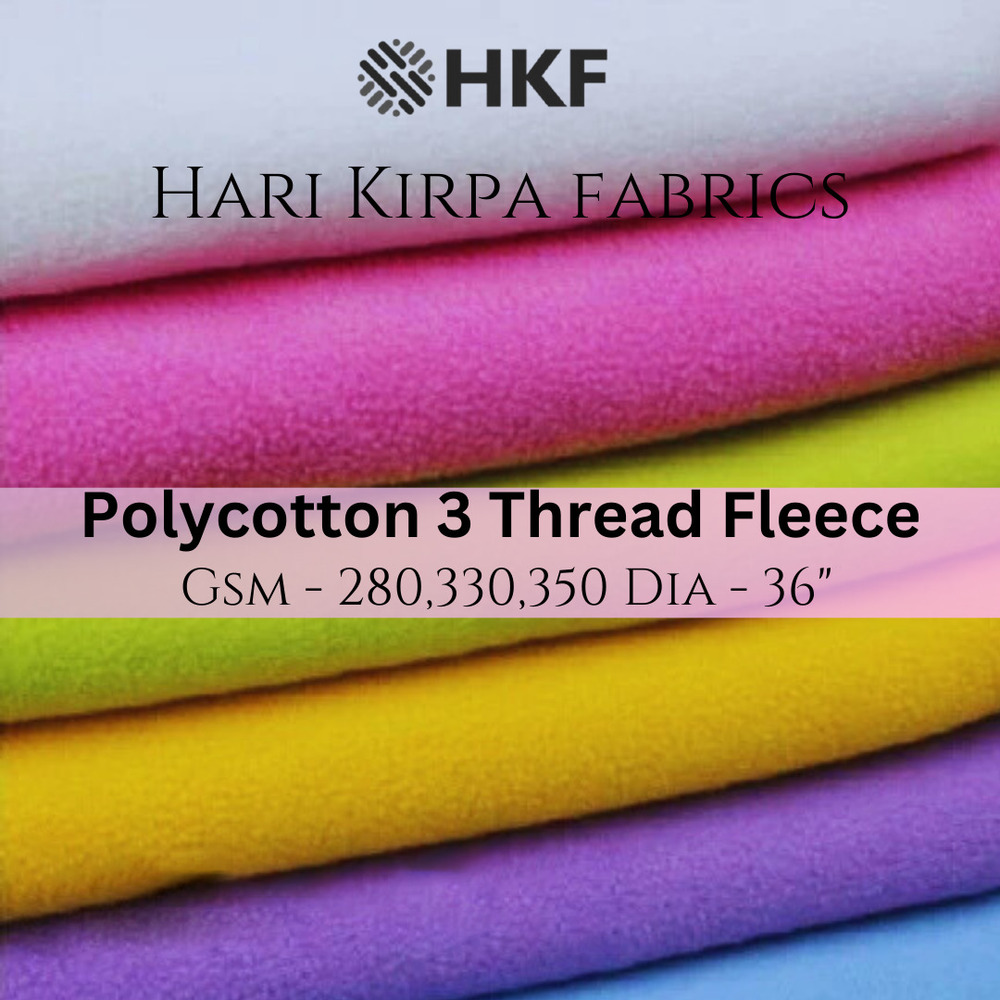 350GSM Polycotton 3 Thread Fleece Fabric