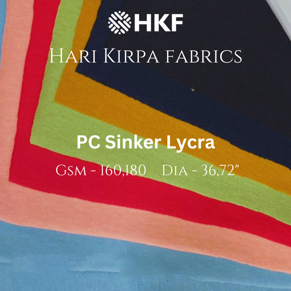 160GSM PC Sinker Lycra Fabric