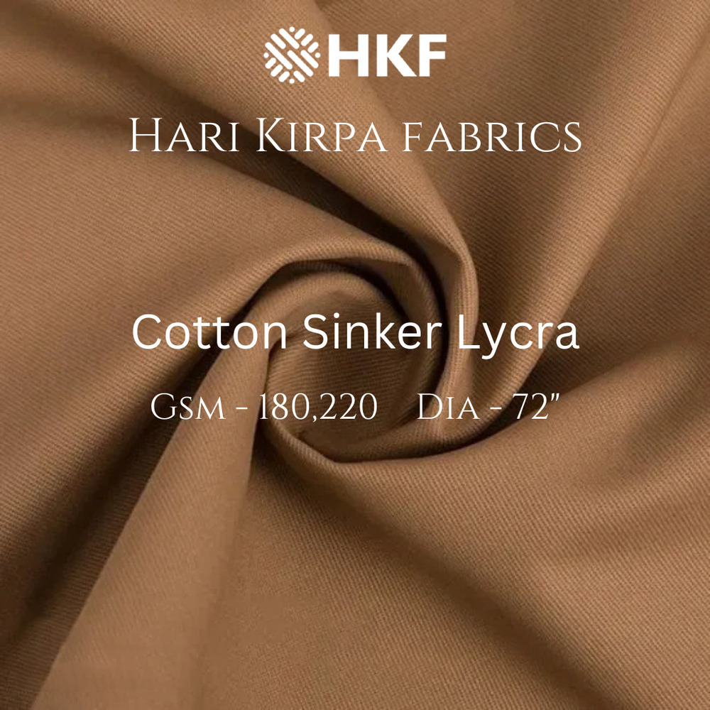 180GSM Cotton Sinker Lycra Fabric