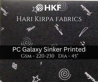 230GSM PC Galaxy Sinker Printed Fabric