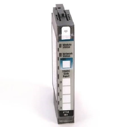 Allen-Bradley 1734-IB8 POINT I/O Digital Input Module | 8-channel sinking digital inputs (24V DC), 1734 modular distributed I/O system, configurable input filtering, status LEDs, IP20 industrial automation panel component