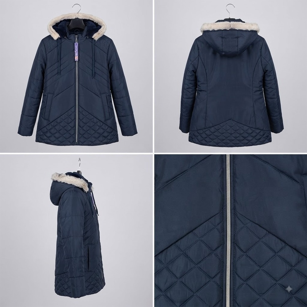 Ladies Hooded Solid Quilted Jacket - Age Group: Adult
