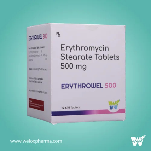 Erythrowel 500 Erythromycin Stearate Tablets 500 mg