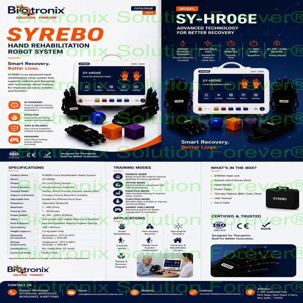 SYREBO C12 Smart Pneumatic Rehabilitation Glove
