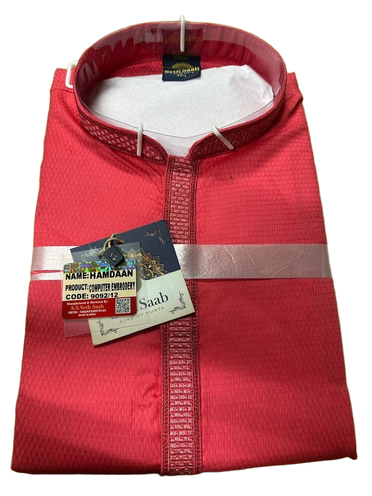 Hamdaan Red Kurta