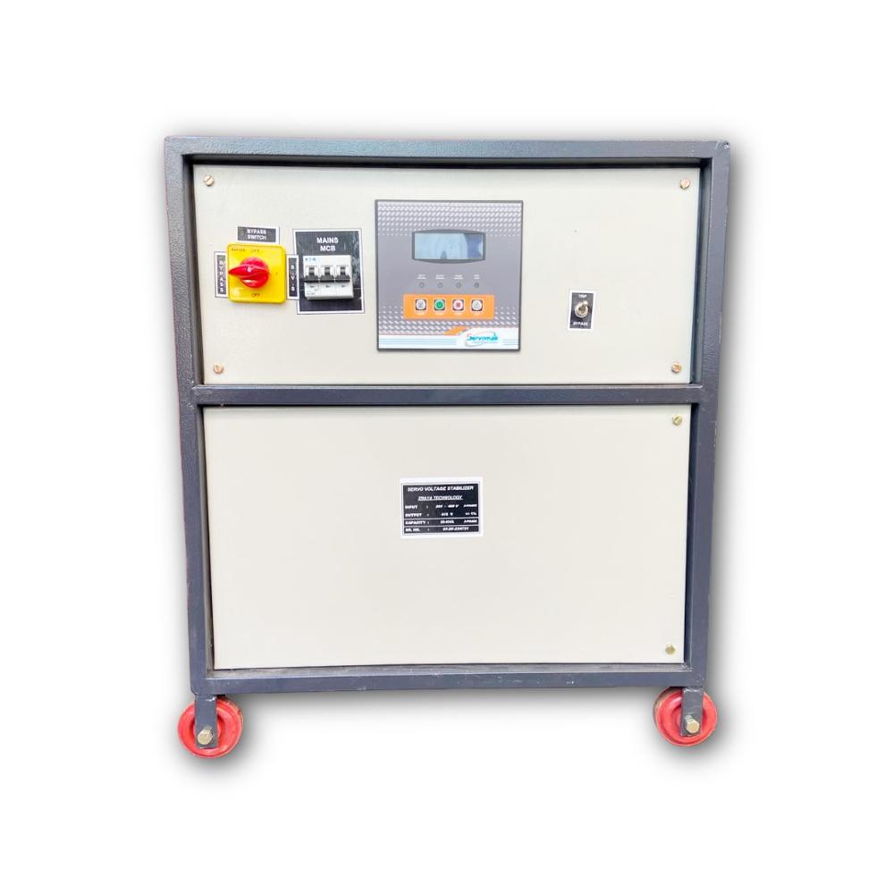 25 KVA THREE PHASE AIR COOLED SERVO STABILIZER