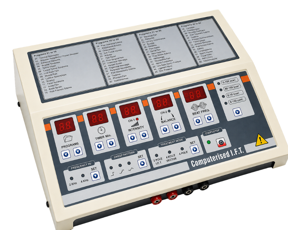 Digital IFT Machine for Physiotherapy 65 Program Interferential Therapy Unit |
