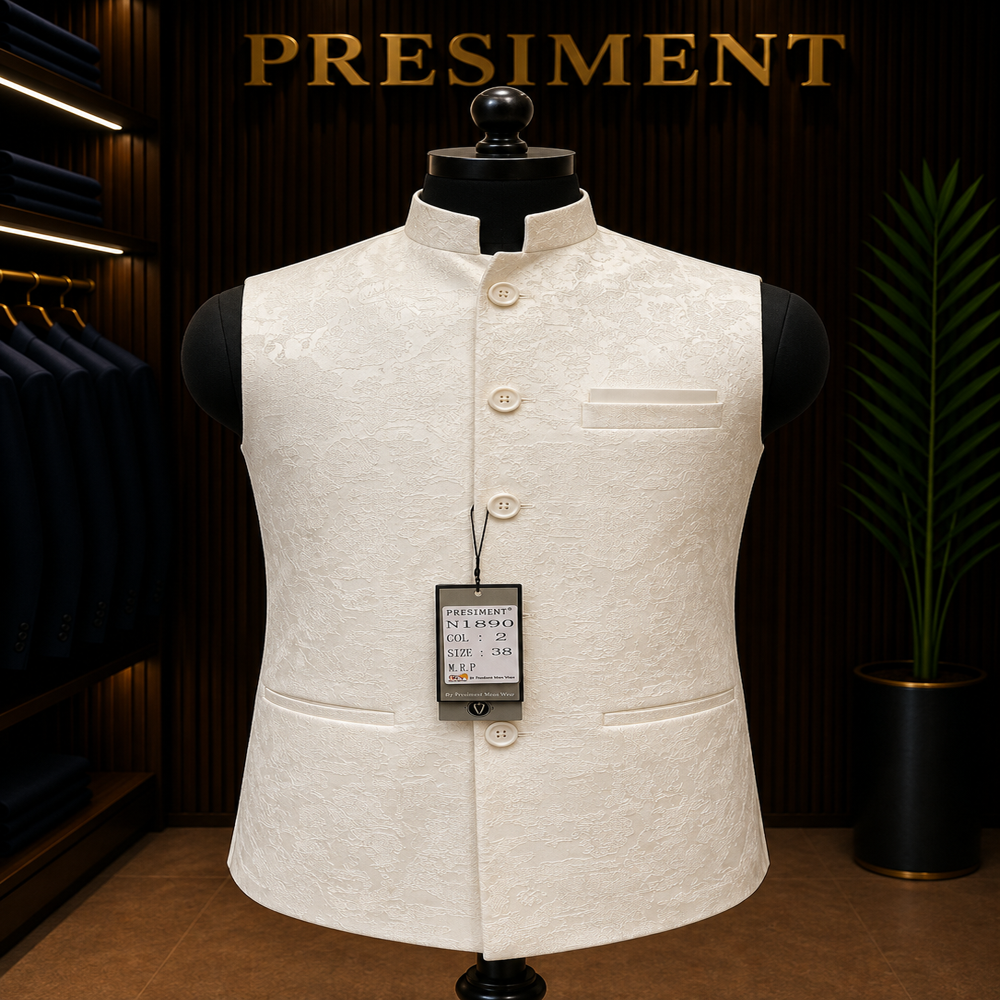 Mens Fancy Printed Nehru Jacket