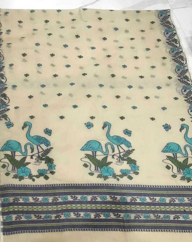 Pure cotton jamdani with BP