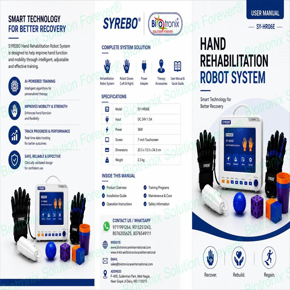 SYREBO C12 Advanced Neuro Hand Rehabilitation Device