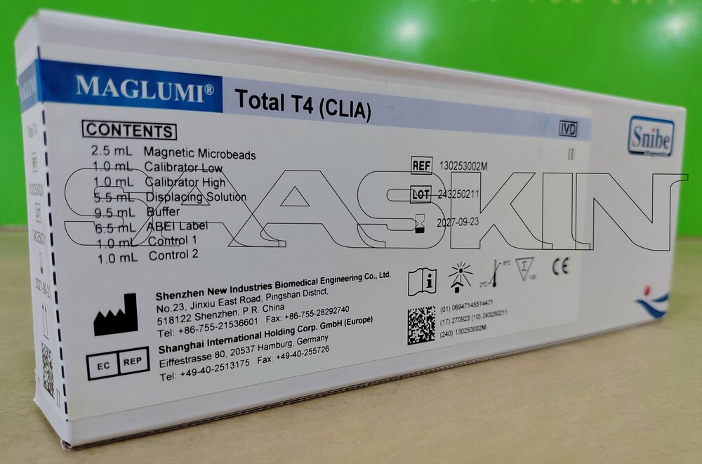 Snibe Maglumi T4 (Clia) - Thyroxine (T4) Serum Quantitative Test Kit | For Use On Maglumi Fully-auto Chemiluminescence Immunoassay Analyzers, 5.0-300.0 Ng/ml